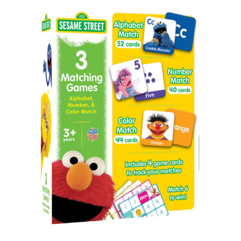 Masterpieces Puzzles Sesame Street 3-Pack Matching Games