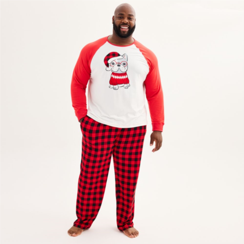 Big & Tall Jammies For Your Families Frenchie Top & Bottoms Pajama Set by Cuddl Duds