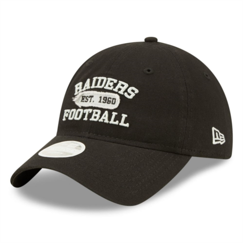 Womens New Era Black Las Vegas Raiders Formed 9TWENTY Adjustable Hat