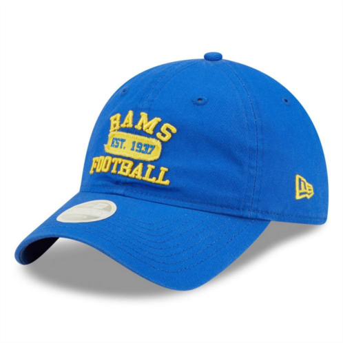 Womens New Era Royal Los Angeles Rams Formed 9TWENTY Adjustable Hat