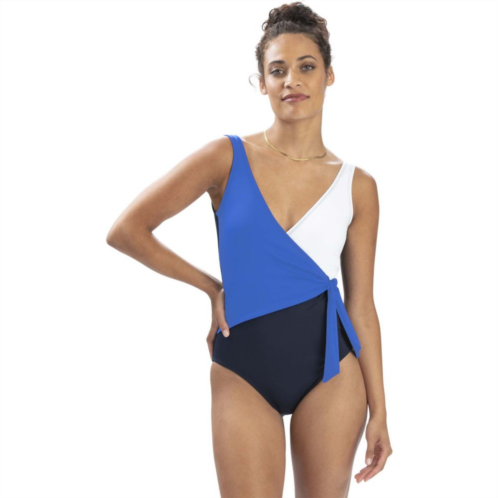 Womens Dolfin Colorblock One-Piece Swimsuit