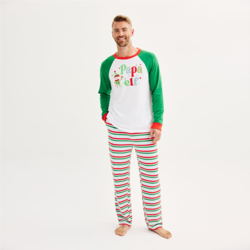 Mens Jammies For Your Families Papa Elf Top & Bottoms Pajama Set by Cuddl Duds