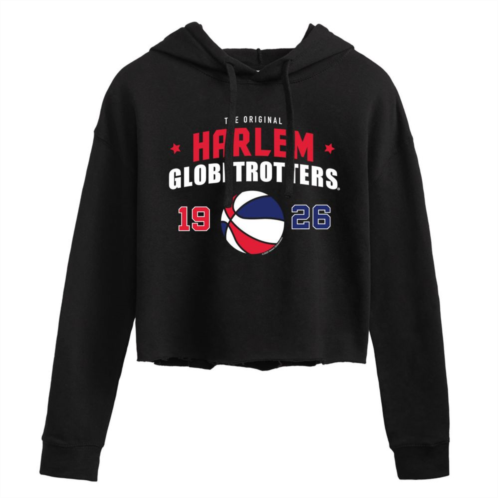 Licensed Character Juniors Harlem Globetrotters 1926 Cropped Graphic Hoodie