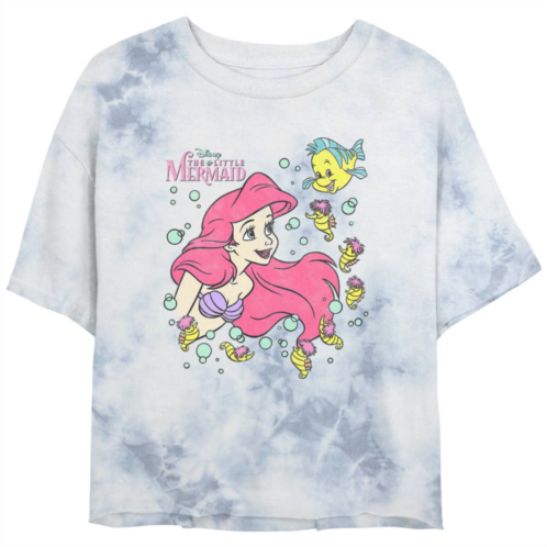 Licensed Character Disneys Little Mermaid Juniors Ariel & Flounder Graphic Tee