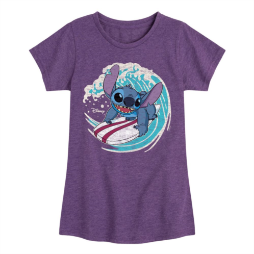 Licensed Character Disneys Lilo & Stitch Girls 7-16 Surf Graphic Tee