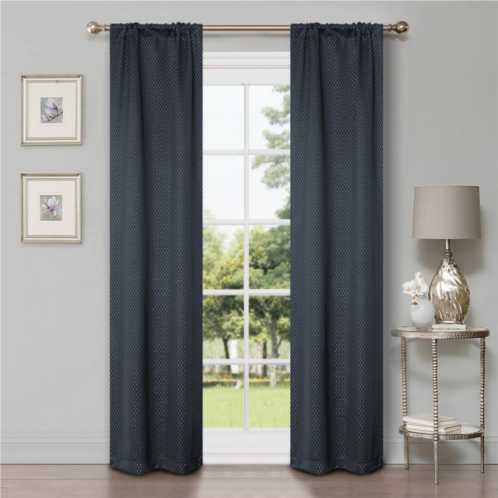 Superior Shimmer Insulated Thermal Blackout Rod Pocket Curtain Set