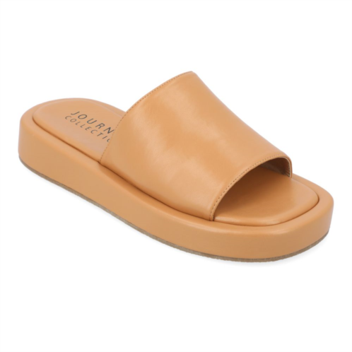 Journee Collection Denrie Tru Comfort Foam Womens Platform Slide Sandals
