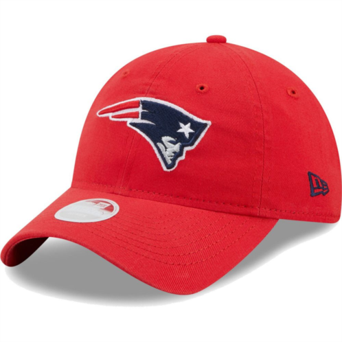 Womens New Era Red New England Patriots Core Classic 2.0 9TWENTY Adjustable Hat