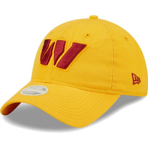 Womens New Era Gold Washington Commanders Core Classic 2.0 9TWENTY Adjustable Hat