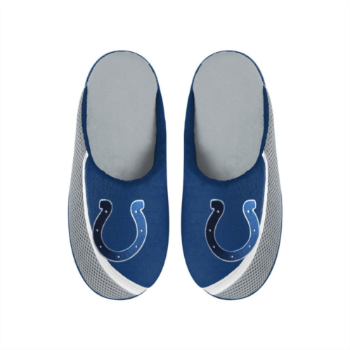 Mens FOCO Indianapolis Colts Big Logo Color Edge Slippers
