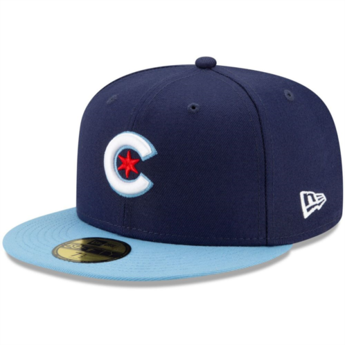 Mens New Era Navy/Light Blue Chicago Cubs 2021 City Connect 59FIFTY Fitted Hat
