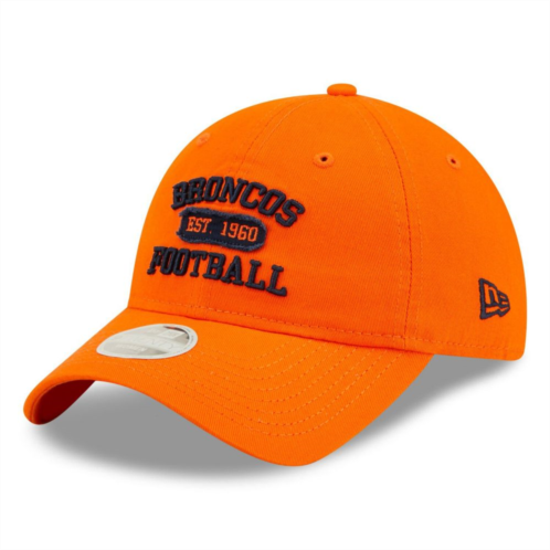 Womens New Era Orange Denver Broncos Formed 9TWENTY Adjustable Hat
