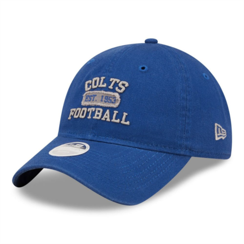 Womens New Era Royal Indianapolis Colts Formed 9TWENTY Adjustable Hat