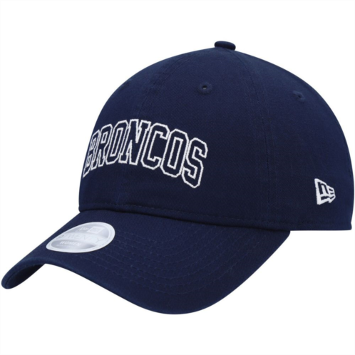 Womens New Era Navy Denver Broncos Collegiate 9TWENTY Adjustable Hat