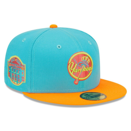 Mens New Era Blue/Orange New York Yankees Vice Highlighter 59FIFTY Fitted Hat
