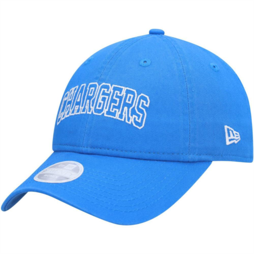 Womens New Era Powder Blue Los Angeles Chargers Collegiate 9TWENTY Adjustable Hat