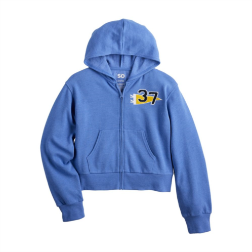 Girls 6-16 SO Cropped Full-Zip Hoodie in Regular & Plus Size