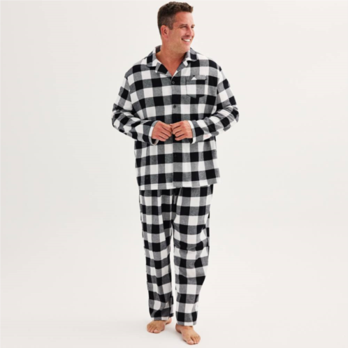 Big & Tall Jammies For Your Families Buffalo Plaid Top & Bottom Pajama Set