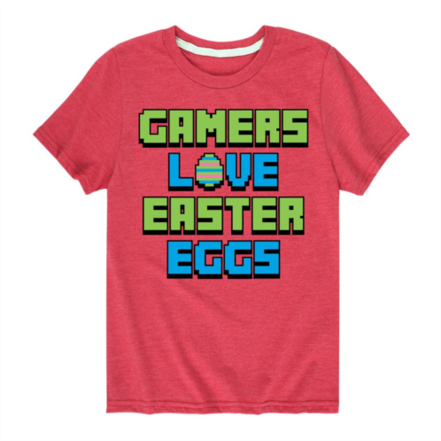 Licensed Character Boys 8-20 Gamers Love Easter Eggs Graphic Tee