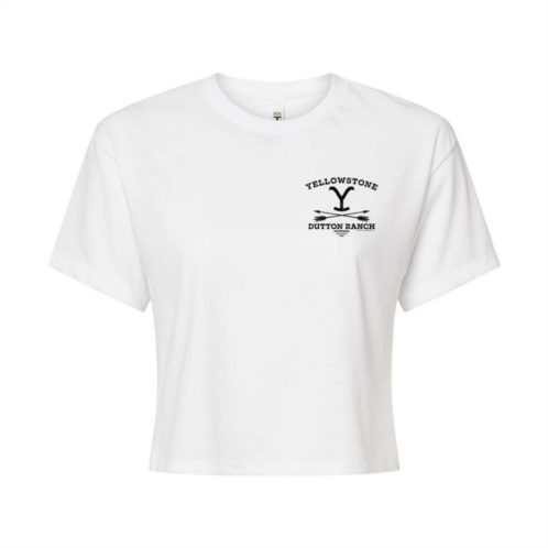 Licensed Character Juniors Yellowstone Dutton Arrows Cropped Tee
