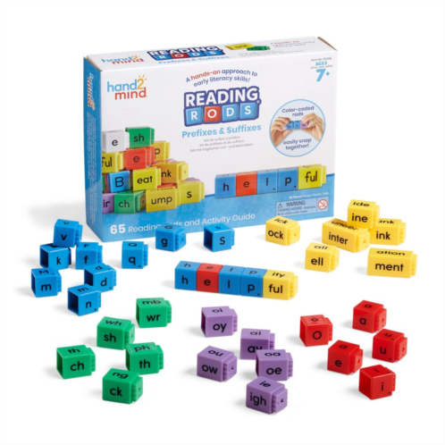 Learning Resources Reading Rods Prefixes & Suffixes Activity Set