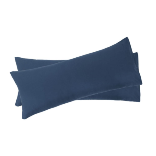 PiccoCasa 2pcs Bolster Soft 1800 Microfiber Support Cushion Body Pillow Covers Body(20x54)