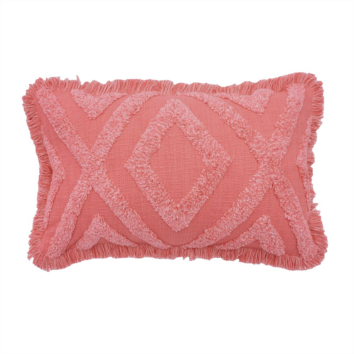 Carol & Frank XOX Pink Valentines Day Throw Pillow