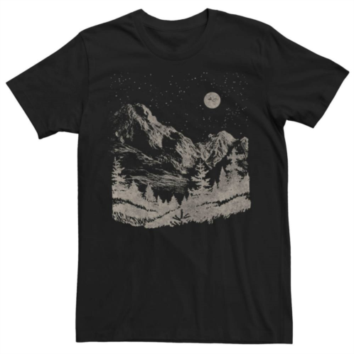 Generic Mens Nighttime Mountain Forest Tee