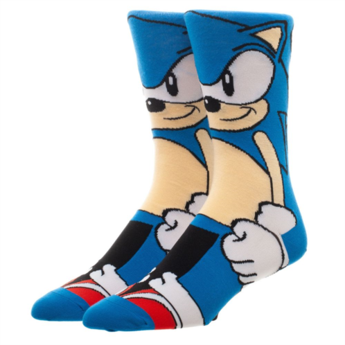 Licensed Character Mens Sonic the Hedgehog Crew Socks