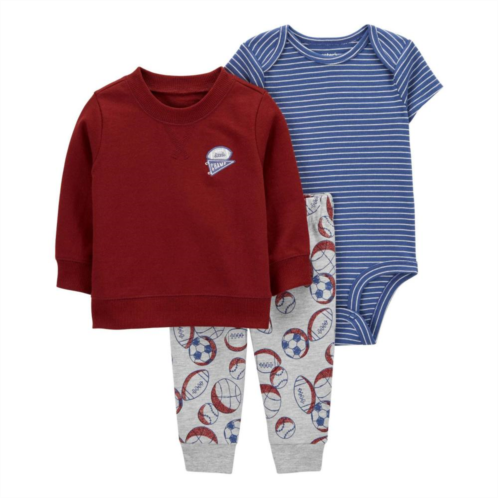 Baby Boy Carters 3-Piece Pullover, Bodysuit & Pants Set
