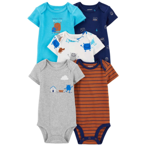 Baby Boy Carters 5-Pack Short-Sleeve Bodysuits