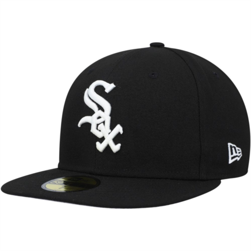 Mens New Era Black Chicago White Sox Authentic Collection Replica 59FIFTY Fitted Hat