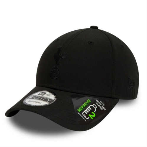 Mens New Era Black Tottenham Hotspur Logo Repreve 9FORTY Adjustable Hat