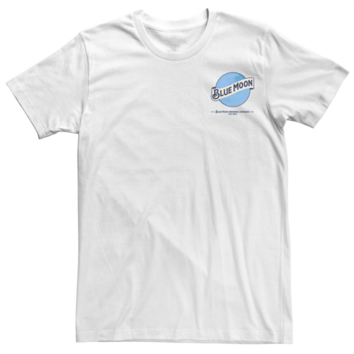 Licensed Character Big & Tall Miller Coors The Blue Moon Chest Logo Tee