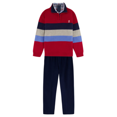 Toddler Boy IZOD Sweater, Shirt & Pants Set