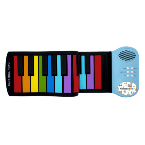 Picassotiles Rainbow Flexible Roll Up Piano Keyboard