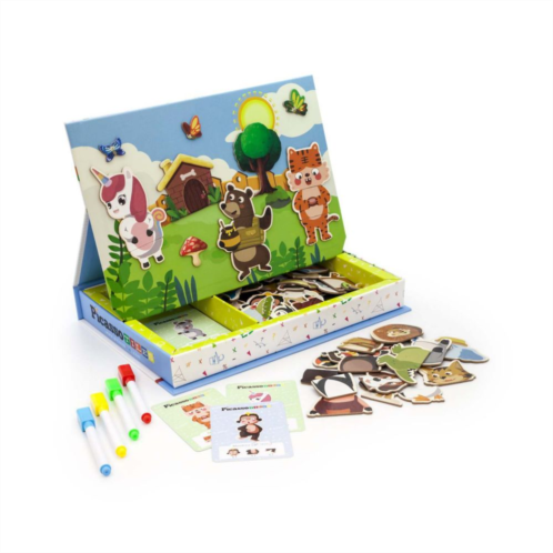 Picassotiles 112 Piece Magnetic Mix & Match Animal Puzzle Book