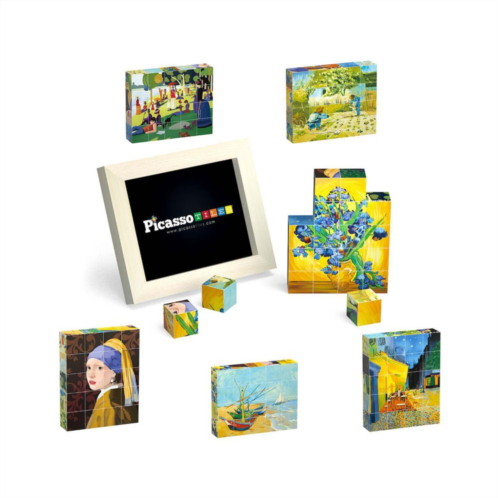 Picassotiles 20 Piece World Famous Art Puzzle Cube Set