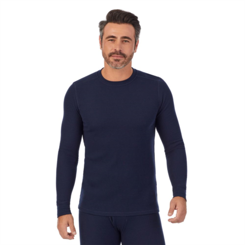 Mens Cuddl Duds Midweight Waffle Thermal Performance Base Layer Crew Top