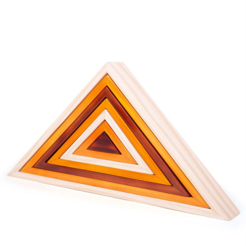 Bigjigs Toys, Natural Wooden Stacking Triangles