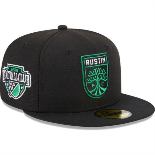 Mens New Era Black Austin FC Patch 59FIFTY Fitted Hat