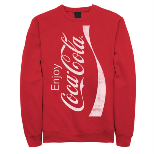 Licensed Character Mens Coca-Cola Enjoy Logo Sweatshirt