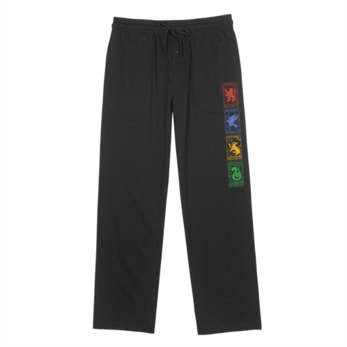 Licensed Character Mens Harry Potter Houses Logos Lounge Pants