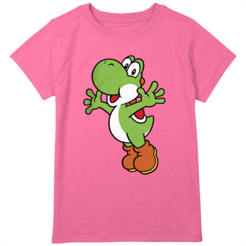 Licensed Character Girls 8-20 Super Mario Yoshi Simple Portrait Graphic Tee