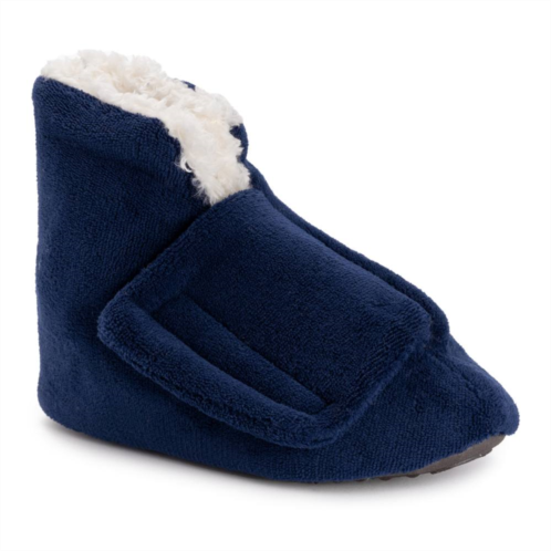 Softones By Muk Luks Womens Faux Fur Lined Bootie Slippers