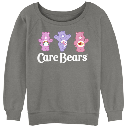 Licensed Character Juniors Care Bears Best Bears Cheer Bear Bedtime Bear Love A Lot Bear Slouchy Terry Graphic Pullover