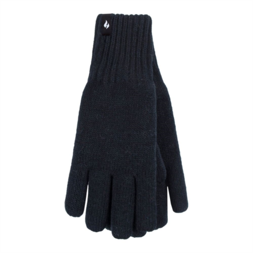 Mens Heat Holders Heatweaver Lined Flat Knit Gloves