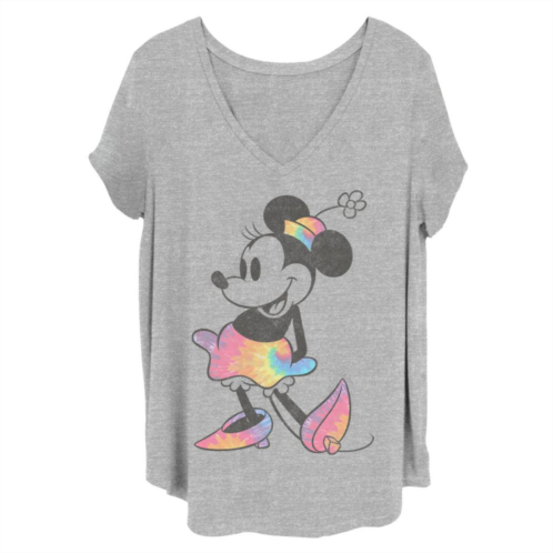 Disneys Minnie Mouse Juniors Plus Size Tie Dye Graphic Tee