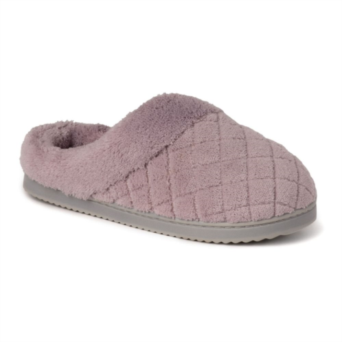 Dearfoams Libby Womens Quilted Terry Clog Slippers