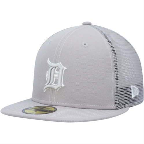 Mens New Era Gray Detroit Tigers 2023 On-Field Batting Practice 59FIFTY Fitted Hat